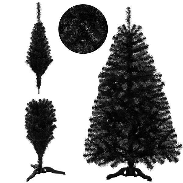 Künstlicher Christbaum CT0235 Schwarz - PVC - 90 x 180 x 90 cm