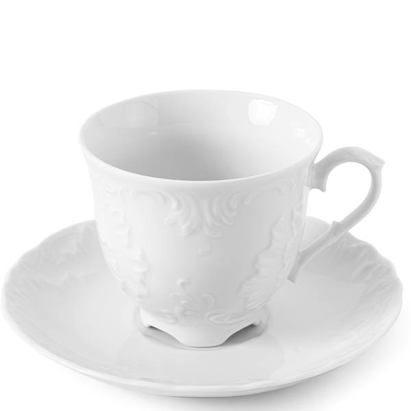 Kaffeeservice ROCOCO MARIA 18-tlg Weiß - Porzellan