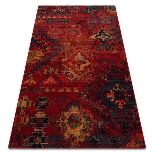 Teppich P18002 Rot - Wolle - 200 x 1 x 300 cm