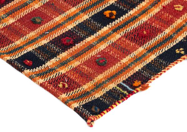 Tapis Jajim LXI Vert - Laine - 152 x 1 x 227 cm