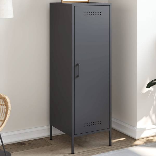 Highboard DE9102 Grau - Metall - 39 x 113 x 36 cm