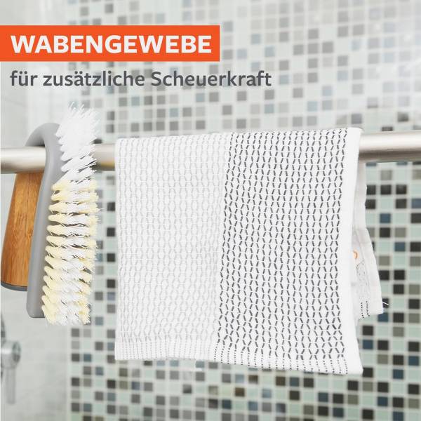 Spültücher Tidy (3er Set) Grau - Baumwollstoff - 31 x 31 x 1 cm