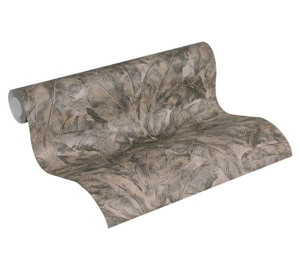 Vliestapete Metropolitan Stories Beige - Schwarz - Silber - Fleece - 53 x 1005 x 1 cm
