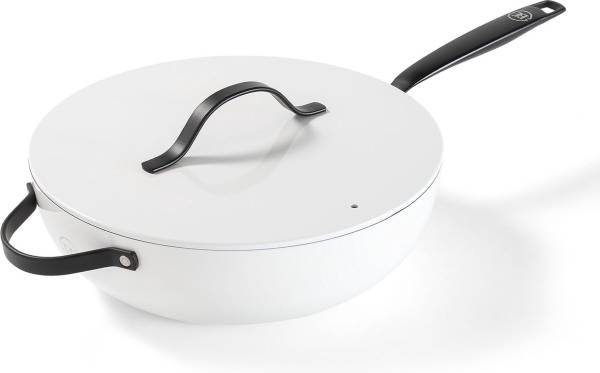 Wokpfanne mit Deckel Essential Weiß