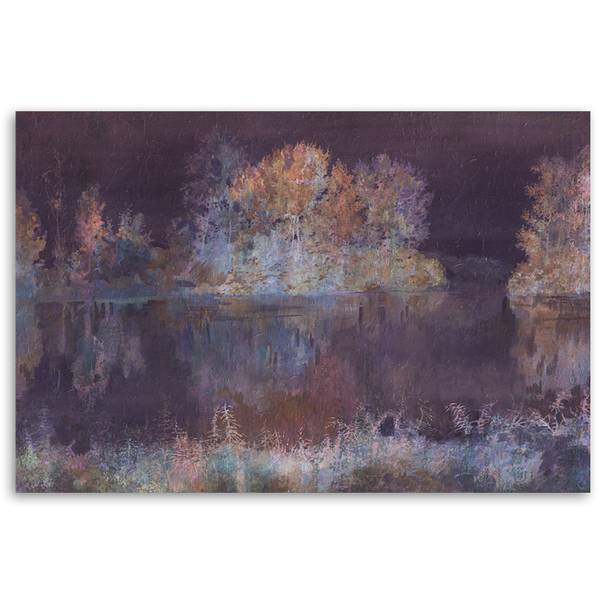 Wandbild blick auf den see 120 x 80 cm