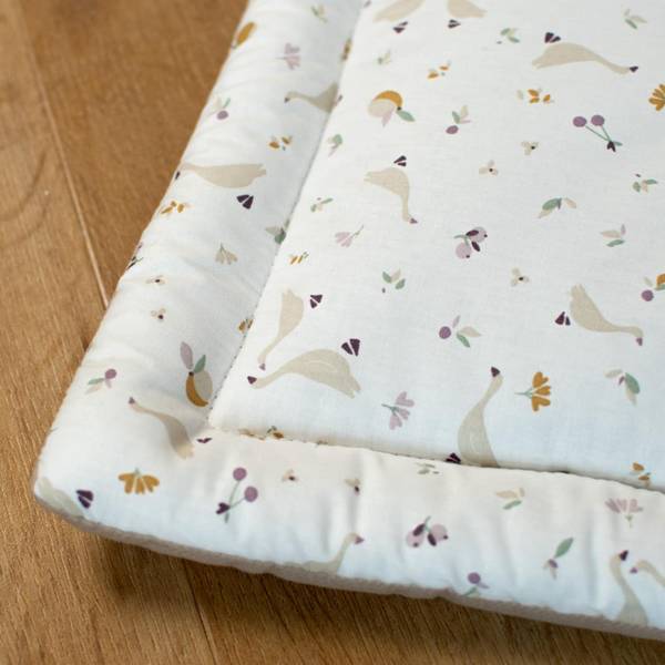 Spielmatte Sidonia Weiß - Textil - 100 x 3 x 100 cm