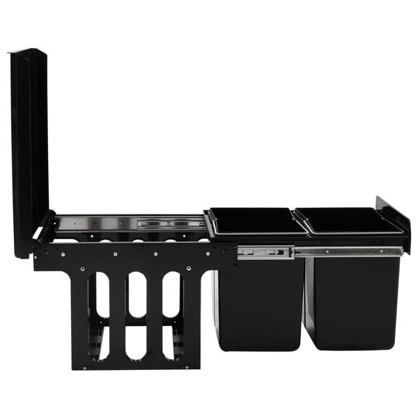 Mülleimer 51179 Schwarz - Polyethylen - 34 x 35 x 48 cm