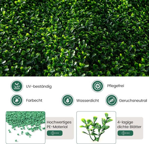 Kunstpflanzen TL32462DE Grün - Kunststoff - 50 x 6 x 50 cm