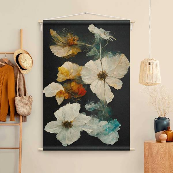Wandteppich Magische Blüten 145 x 217 cm