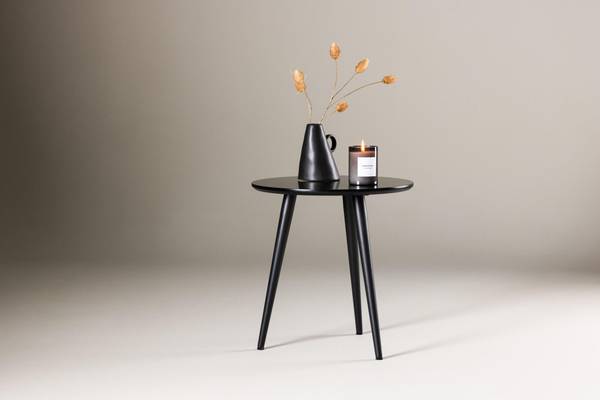Bijzettafel ASKIM zwart - plaatmateriaal op houtbasis - 48 x 50 x 48 cm