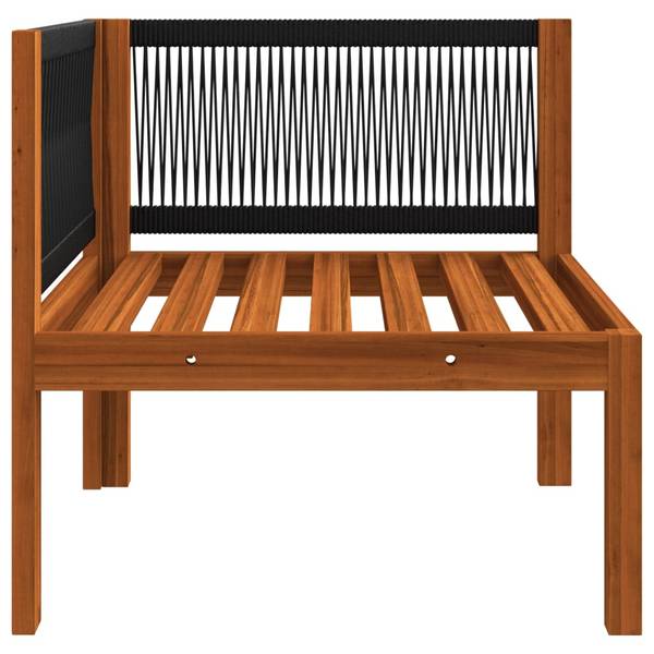 Gartensofa 3057883 3-teilig Weiß - Polyester - Akazie - 65 x 60 x 65 cm