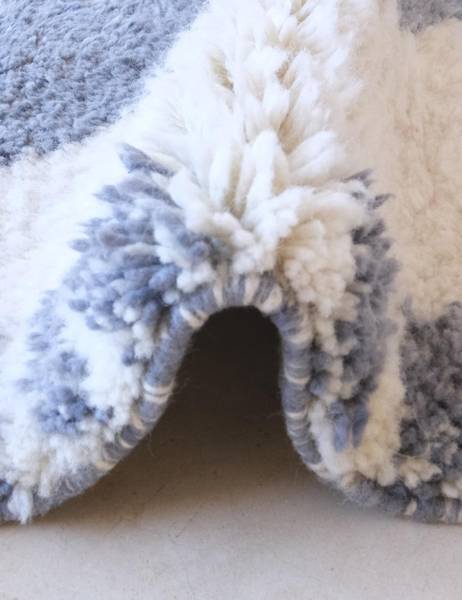 Teppich BERBER Blau - Naturfaser - 114 x 164 x 114 cm