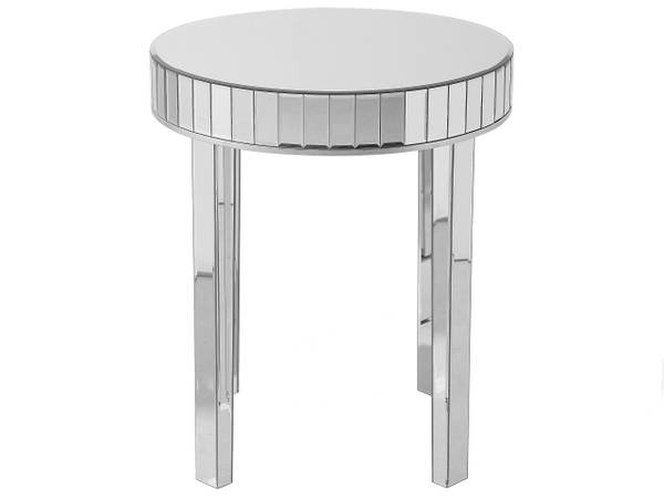 Beistelltisch RIMARDE Silber - Klarglas - 60 x 71 x 60 cm