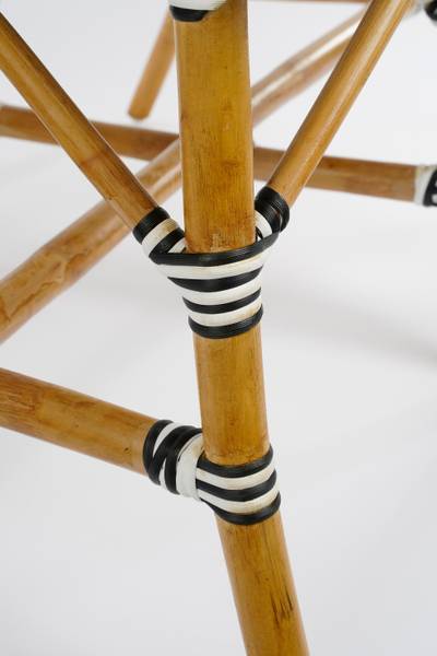 Gartenbank Mandox Weiß - Rattan - 60 x 93 x 98 cm