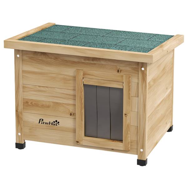 Katzenhaus 784V00YL Gelb - Massivholz - 57 x 43 x 45 cm