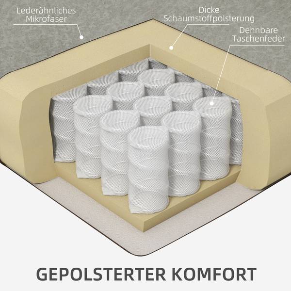 Relaxsessel 839-787V00BN Grau - Microfaser - Polyester - 95 x 102 x 87 cm