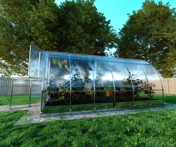 KLASIKA TUBE PREMIUM 12m² Silber - Metall - 300 x 220 x 400 cm