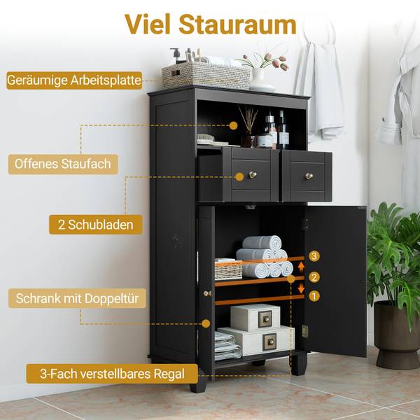 Badezimmerschrank VH34010 Schwarz