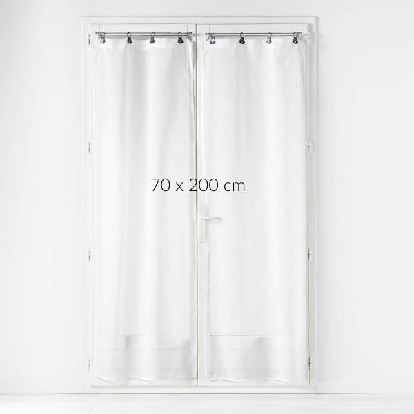 Vorhänge LINKA Weiß - Textil - 70 x 200 x 1 cm