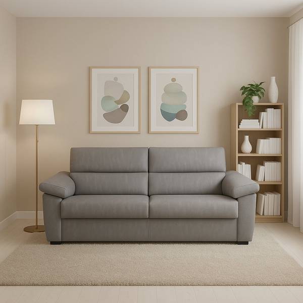 2-Sitzer Sofa Pisogne Grau