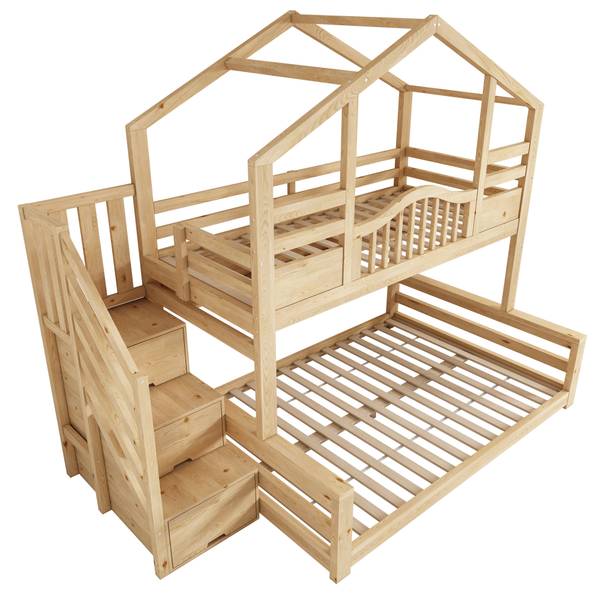 Etagenbett NaturWoody Ⅰ Holz