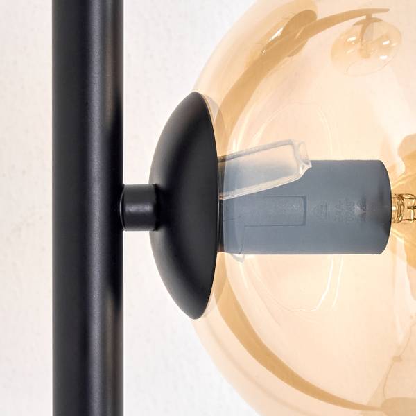 Stehlampe Cesaro Gelb - Aluminium - Klarglas - 31 x 160 x 95 cm
