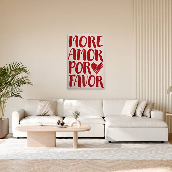 Leinwandbild More Amor 80 x 120 cm