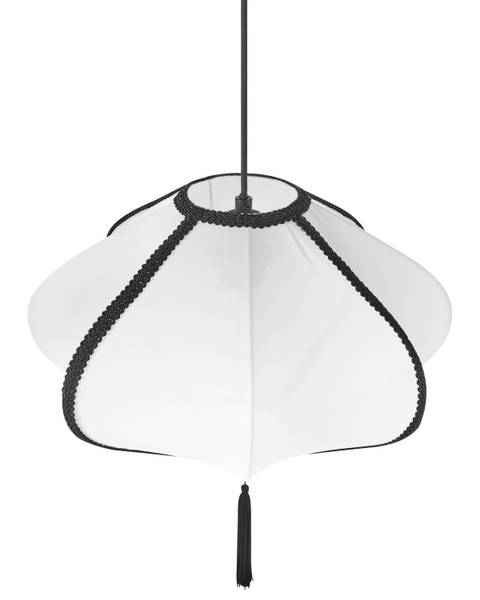 Pendelleuchten TUCURO Schwarz - Weiß - Bambus - 39 x 101 x 39 cm