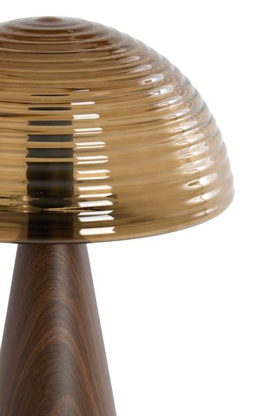 Tischlampe MUEDA Braun - Metall - 30 x 43 x 30 cm