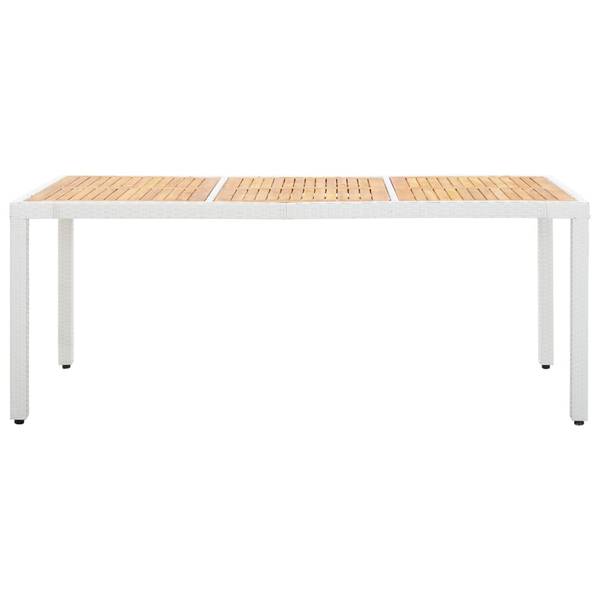 Eethoek Voor Buiten 45980 (9-delig) polyester - acacia - polyethyleen - 90 x 75 x 190 cm
