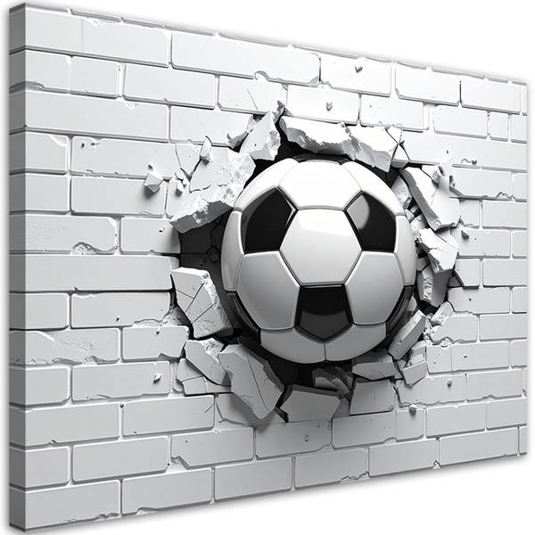 Wandbild Fußball 30 x 20 cm
