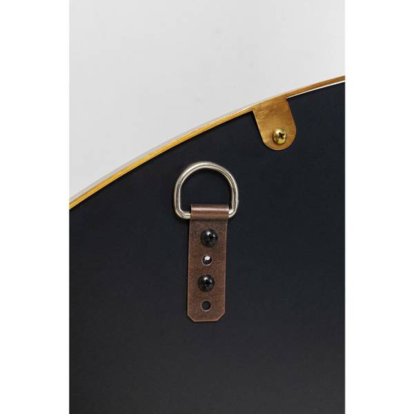 Miroir Prezioso 100cm Marron - Métal - 3 x 100 x 100 cm