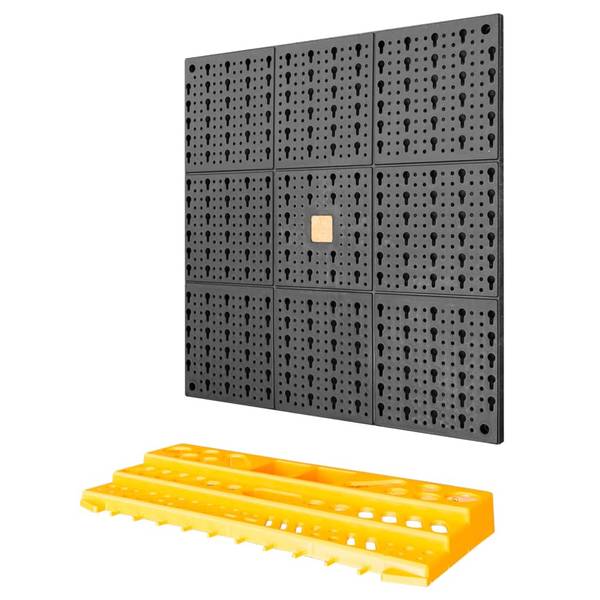 Mur d'outils 151833 Noir - Polypropylène - 5 x 2 x 5 cm