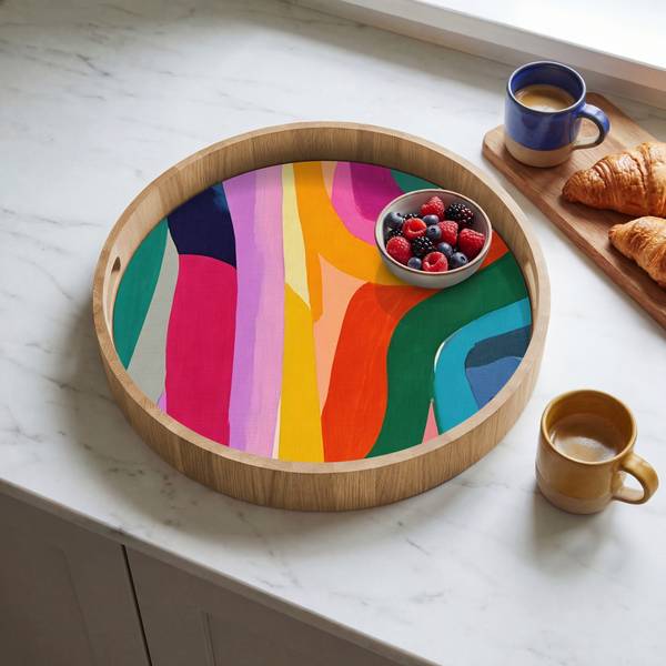 TABLETT Pinselstriche 40 x 40 cm