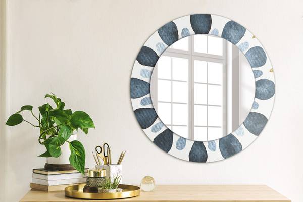 Dekospiegel Luna Sacra Blau - Spiegelglas - 50 x 50 x 1 cm