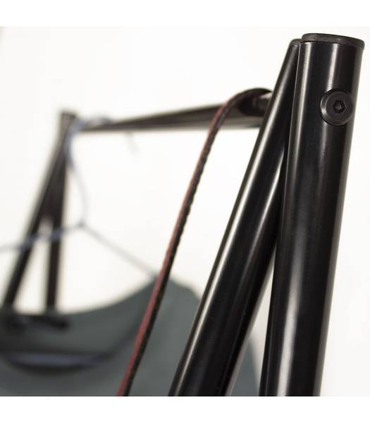 Garderobenständer mit 2 Regalen Schwarz - Metall - 40 x 151 x 65 cm