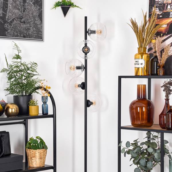 Stehlampe Cesaro Aluminium - Klarglas - 17 x 160 x 83 cm