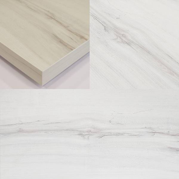 Ausziehbarer Schreibtisch Jobb Weiß - Melamin - 99 x 90 x 35 cm