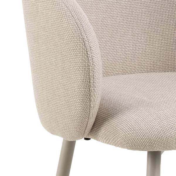 Eleanor barkruk set van 2 beige - textiel - 54 x 105 x 52 cm
