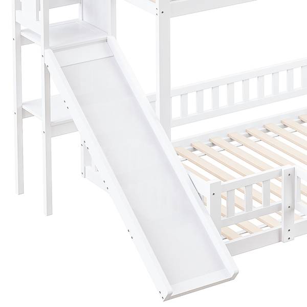 Etagenbett Maximilian I Weiß - Kiefer - 175 x 165 x 242 cm