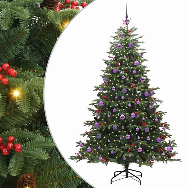 Arbre artificiel 3031667-2 Vert - Mauve - 139 x 210 x 139 cm