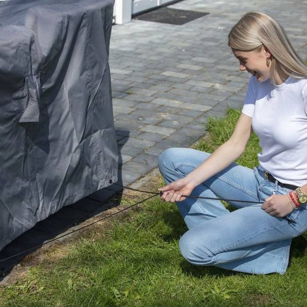 Gartenmöbel-Abdeckung 3014523 Grau - Polyester - 320 x 85 x 320 cm