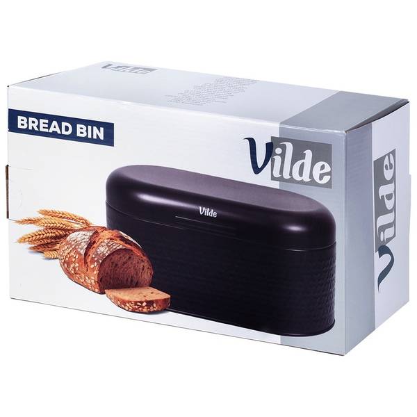Brotkasten 259626 Schwarz - Metall - 20 x 15 x 34 cm