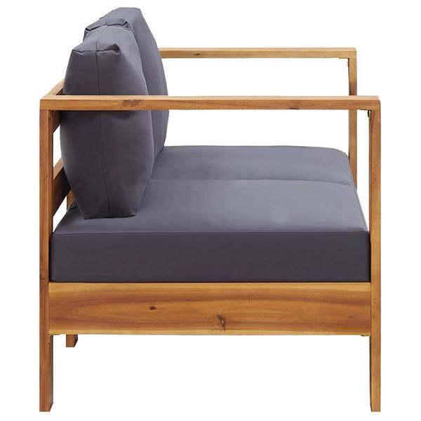 Gartenbank 3007925-8 Grau - Akazie - 140 x 60 x 65 cm