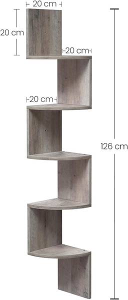 Eckregal 100441 Grau