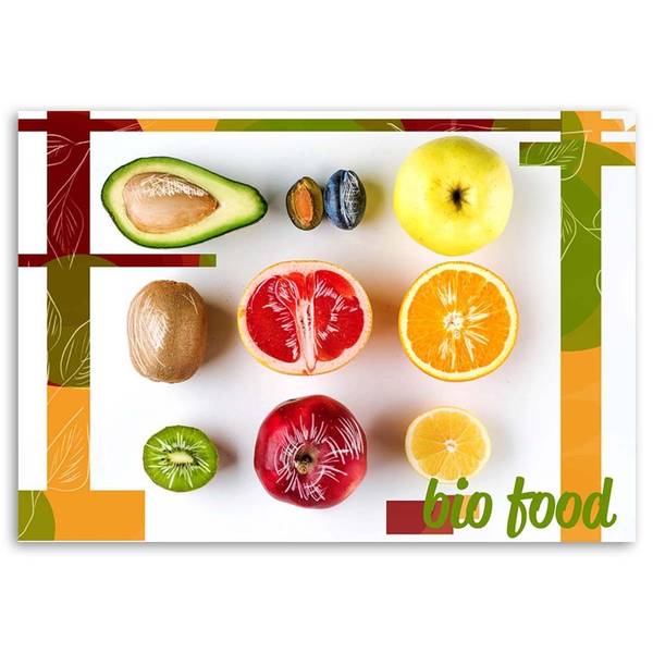Wandbild appetitliche früchte 100 x 70 cm
