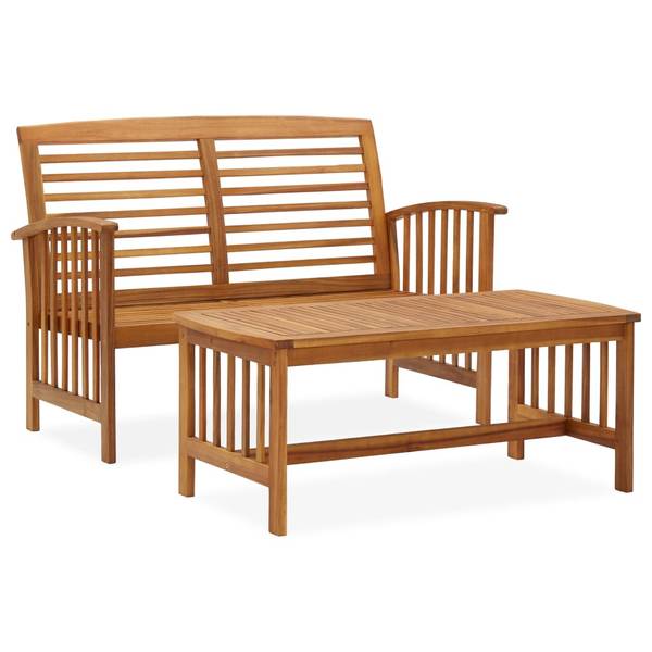 Garten-Lounge-Set 3003938 (2-teilig) Braun - Akazie - 50 x 43 x 102 cm