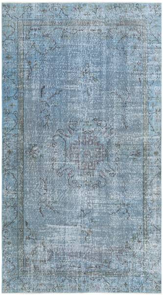 Tapis Ultra Vintage CDXLI Bleu - Laine - 152 x 1 x 272 cm