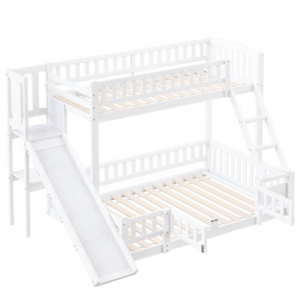 Etagenbett Maximilian I Weiß - Kiefer - 175 x 165 x 242 cm