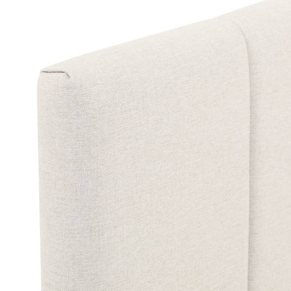 Polsterbett OLBIA Weiß - Polyester - 146 x 106 x 209 cm
